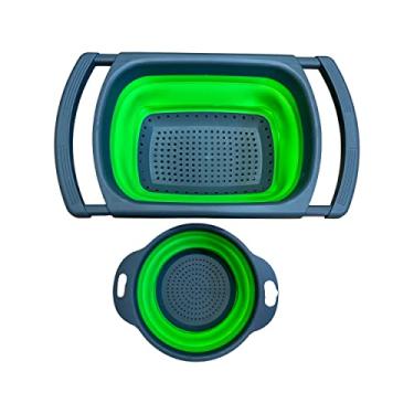 Imagem de Escorredor De Alimento Retratil Com 2 Peças Silicone