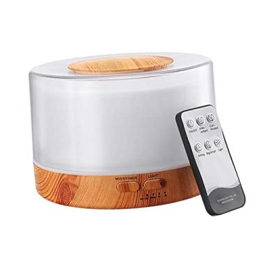 Imagem de KKcare Umidificador de ar ultra-sônico 500ML, difusor de óleo essencial, lâmpada colorida com controle remoto Configuração de temporização Modos de pulverização dupla