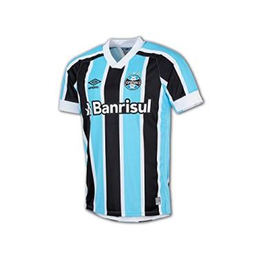 Imagem de Camisa Masculina Umbro Grêmio Oficial 1 2021 S/N Azul Celeste/Preto - 2GG