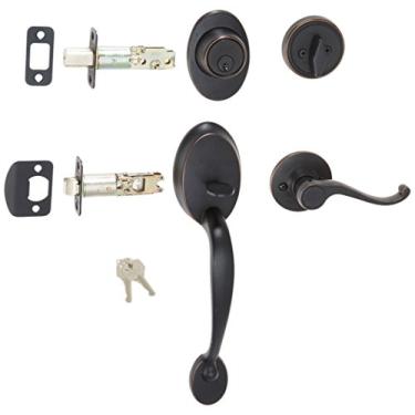 Imagem de Kwikset Cabo boneco Hawthorne série assinatura 802HE-LIP, somente exterior, bronze veneziano