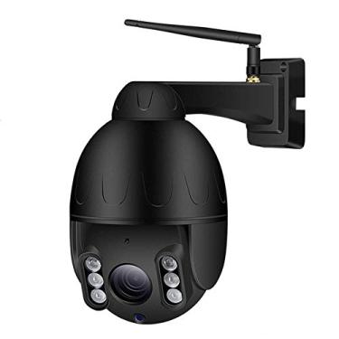 Imagem de Câmera de segurança PTZ WiFi externa, câmera de vigilância CCTV IP 1080P com detecção de movimento de visão noturna com áudio bidirecional IP66 (1pcs)