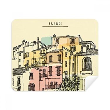 Imagem de Pano de limpeza de pintura França colorido City Building Limpador de tela 2 peças tecido de camurça