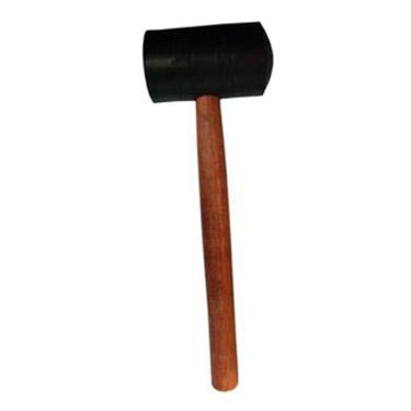Imagem de Martelo Borracha Com Cabo De Madeira 830g - 80mm