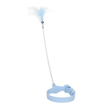 Imagem de Brinquedo Gato Interativo Pena com Alça de Silicone (Azul Claro)