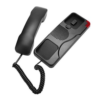 Imagem de Extensão de telefone fixo de negócios com fio, mesa de parede requintada e portátil, sem identificador de chamador/sem plugue de bateria e telefone com 4 tapetes antiderrapantes para escritório, hotel, casa, banheiro, família