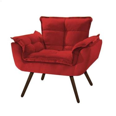 Imagem de Poltrona Opala Vermelha Confort - Essencial Shop - Essencial Móveis Sh