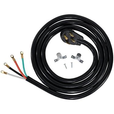Imagem de Certified Appliance Accessories Cabo de força para aparelhos de 50 amp, cabo de alcance de 4 pontos, 4 fios com conectores de ilhós, 25 metros, fio de cobre