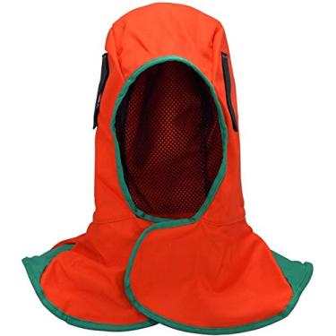 Imagem de RIVERWELD Capuz de soldagem tecido retardador de chamas para soldadores capacete de soldagem cor laranja equipamento de segurança de trabalho proteção da cabeça de engrenagem