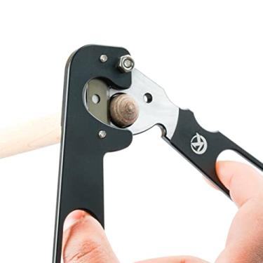 Imagem de KONLLEN Ferramenta de excisão de ponta de billiards tesoura de metal carom Snooker Pool Cue Tip Cutting Repair Manutenção acessórios de bilhar