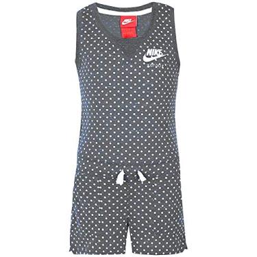 Imagem de Macaquinho estampado vintage para meninas da Nike, Dark Grey(3mc966-g1a)/White Dots, 5