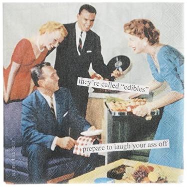 Imagem de Boston International Guardanapos de papel Anne Taintor, 12,7 x 12,7 cm, comestíveis