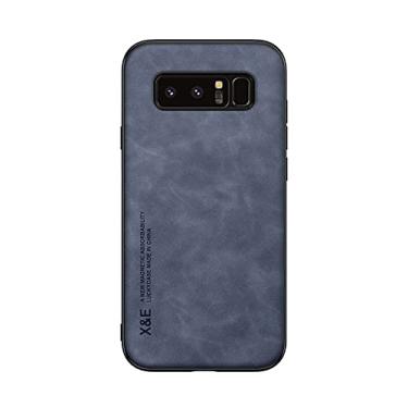 Imagem de Kepuch Silklike Capa para Samsung Galaxy Note 8 - Case Placa de Metal Embutida para Samsung Galaxy Note 8 - Azul