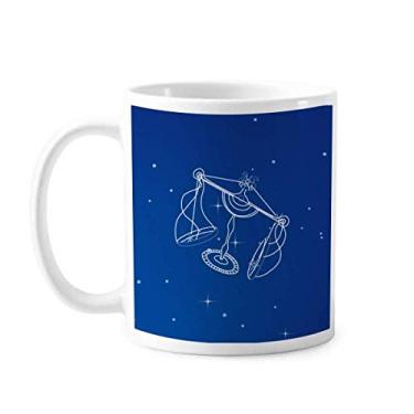 Imagem de Star Universe Caneca com estampa de constelação de libra cerâmica xícara de porcelana de café louça