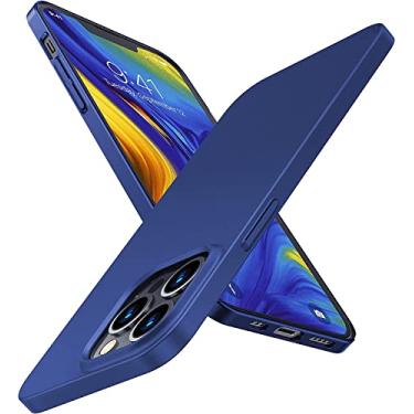 Imagem de Capa Capinha Para iPhone 13 Pro Tela 6.1 Case Acr�lica Fosca Ultra Fina Premium (Azul)