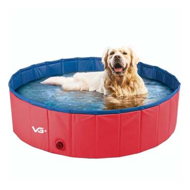 Imagem de Piscina para Pets Animais de Estimação 120 cm x 30 cm Vermelha VG+