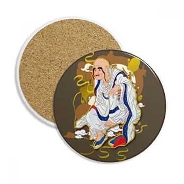 Imagem de Culture Eighteen Arhats Caneca porta-copos com proteção de mesa, pedra absorvente