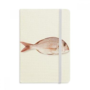 Imagem de Caderno de Peixe Oceano Rosa Fresco Pequeno Oficial de Tecido Rígido Diário Clássico