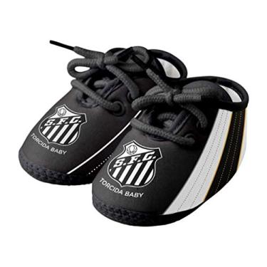 Imagem de Chuteira Bebê Santos Preta - Torcida Baby
