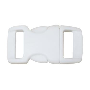 Imagem de Fivelas de liberação lateral – Fivelas contornadas de 9,5 cm – Ferramenta de artesanato ideal para coleiras, mochilas, joias e acessórios caseiros e muito mais – Pacotes de 1000 peças (Branco)