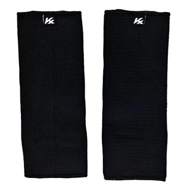 Imagem de Tornozeleira Kanxa Cano Curto Neoprene Com Elástico Segurança Para Treinos Poliéster 1190 - Preto