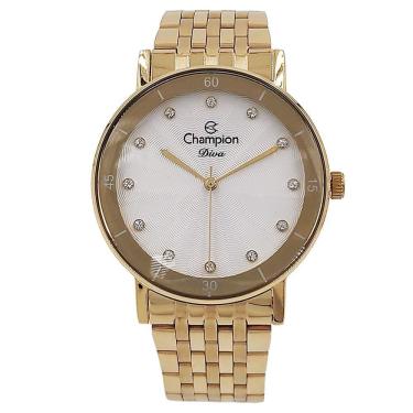 Imagem de Relógio CHAMPION Diva feminino dourado CN29703H