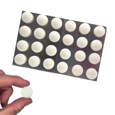 Imagem de Imãs Para Geladeira Para decoração de casa e quadro magnético de fotos decorativo com 24 Unidades - Bolinha Branco