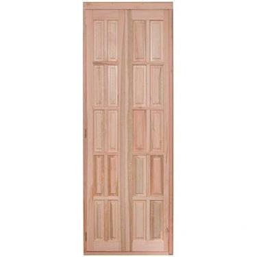 Imagem de Portas Camarão de Almofadas com Sanfona à Esquerda Rondosul Natural