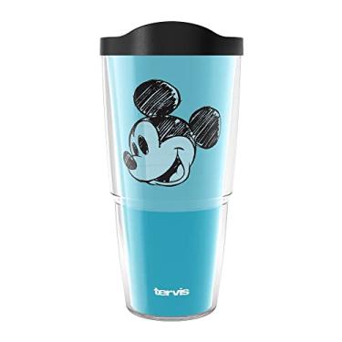 Imagem de Tervis Disney Mickey Mouse modelo feito nos EUA, copo isolado de parede dupla, 680 g, clássico