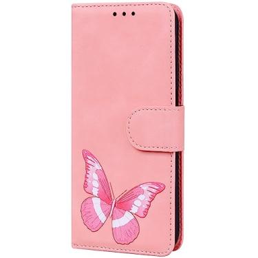 Imagem de HUANGTAOLI Capa de telefone com suporte com fecho magnético para Xiaomi Redmi 10 Prime 2022, carteira de couro PU slots para cartões capa flip à prova de choque para Xiaomi Redmi 10 Prime 2022