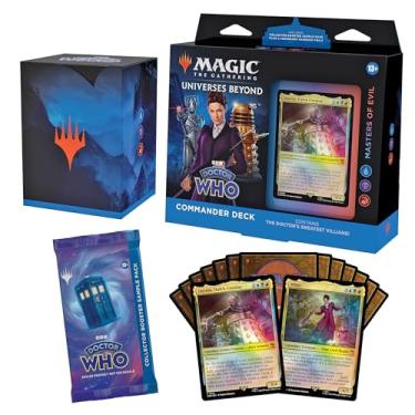 Imagem de Magic The Gathering Caneca de comandante de Doctor Who, Masters of Evil (baralho de 100 cartas, envelope de colecionador com 2 cartas de amostra acessórios) (versão em inglês)