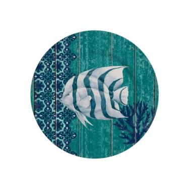 Imagem de Conjunto com 6 Pratos de Sobremesa Acqua Fish Ø21cm