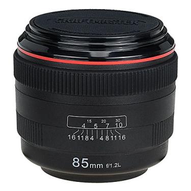 Imagem de CraftMaster LenzCoaster – Réplica de lente de câmera de qualidade premium que funciona como conjunto de 5 porta-copos com estofamento de silicone; Preto com interior preto