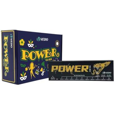 Imagem de Fonte de alimentação para pedais de efeitos de guitarra 10 saídas isoladas (9V, 12V, 18V) Proteção contra curto-circuito/sobrecorrente, 100mA/300mA/500mA