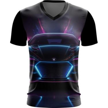 Imagem de Camiseta Gola V Carro Neon Dark Silhuette Sportive 3 - Kasubeck Store