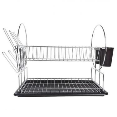 Imagem de Escorredor de Loucas Preto 2 Andares 19 Pratos Maggiore - Mor