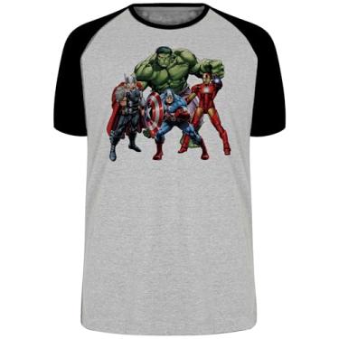Imagem de Camiseta vingadores hulk thor capitão america homen ferro tamanho Infantil ou Adulto ou Plus Size