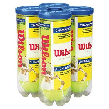 Imagem de WILSON Bolas de tênis Championship – Hi Altitude, pacote com 4 latas (12 bolas)