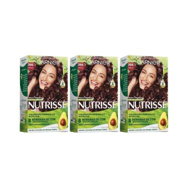 Imagem de Coloraçao Nutrisse 366 Acaju Purpura-Kit C/3Un