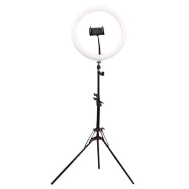 Imagem de Kit de suporte de tripé de luz de anel, portátil, portátil, removível, ajustável, giratória, USB para selfie