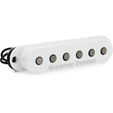 Imagem de Seymour Duncan Captador de bobina simples plano personalizado - branco