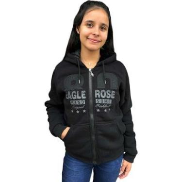 Imagem de Blusa Peluciada Moletom Frio Juvenil Menina Feminina Outono-Feminino