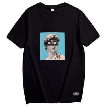 Imagem de Camisa Camiseta Masculina Estatua Escultura Davi Streetwear Urbano-Masculino