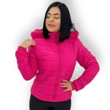 Imagem de Jaqueta Puffer Feminina Feminino Casaco Inverno Peluciada Impermeavel-Feminino