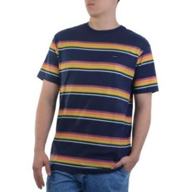 Imagem de Camiseta Masculina Hang Loose Stripe - MARINHO / GG-Masculino