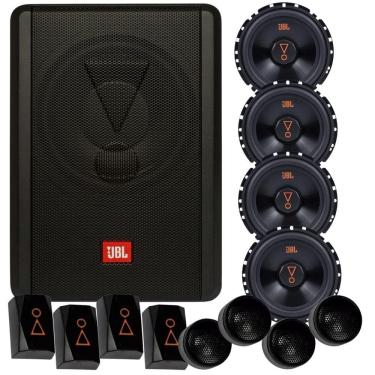 Imagem de Caixa JBL Ativa Amplificada SW8A-MS 200w + Par Kit 2 Vias JBL 62VMS80 160W