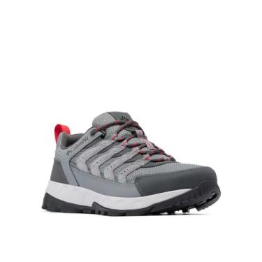 Imagem de Columbia Tênis de caminhada masculino Strata Trail Low, Aço cinza titânio/vermelho montanha, 7.5 Wide