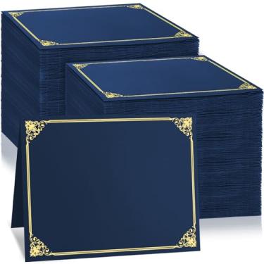 Imagem de Porta-certificados (azul, 8,5 x 11-150 peças)