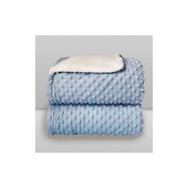 Imagem de Cobertor Donna Laço Bebê Plush com Sherpa Dots Bolinhas