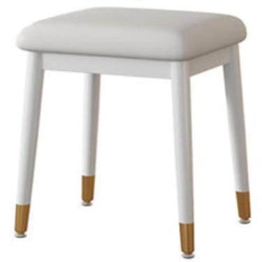 Imagem de Penteadeira de luxo com luz, banco simples para maquiagem doméstica, penteadeira, branco, 32x38x42cm