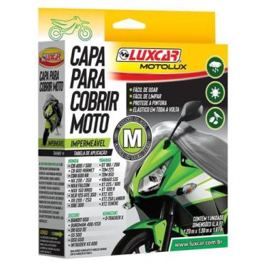 Imagem de Capa impermeável para moto tamanho m luxcar